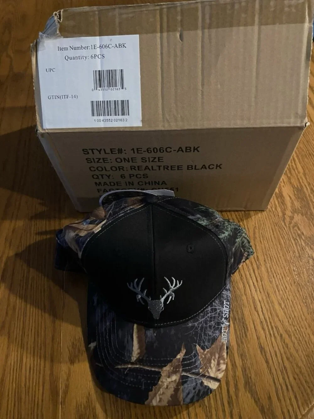 Hot Shot Ladies Adjustable Baseball Cap - Black-Lot Of 6